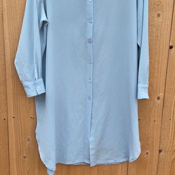 Take 50% OFF- Carina Curved Hem Shirt Dress, Size-XL - Picture 6 of 13